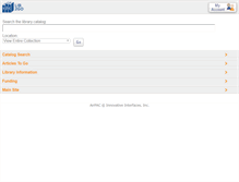 Tablet Screenshot of libcat.sanjac.edu